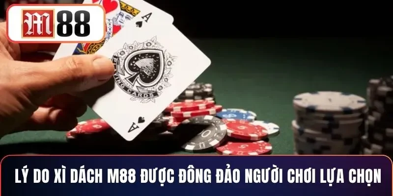 Lý do xì dách M88 được đông đảo người chơi lựa chọn